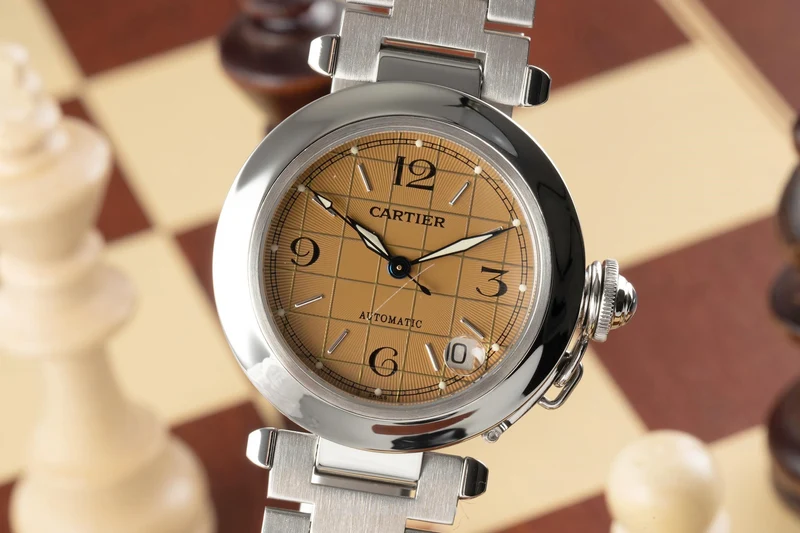 Cartier Pasha steel automatic men's watch 2324 LP: 6800EUR [2302037]