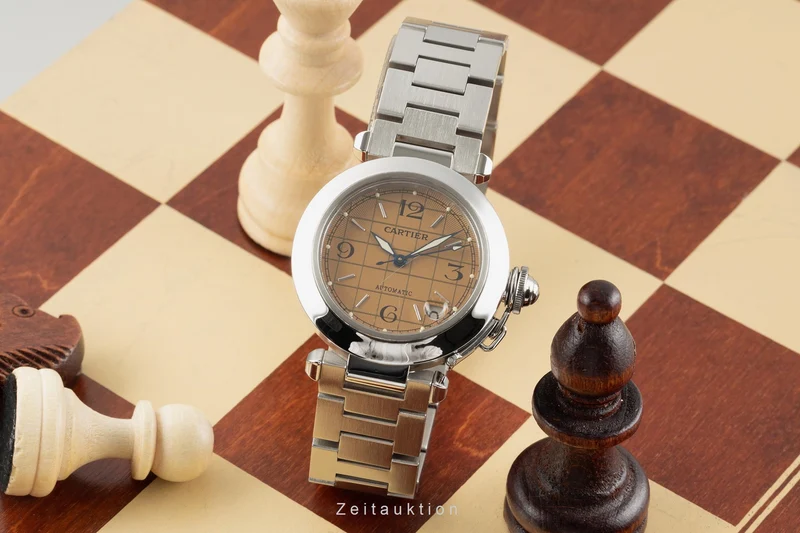 Cartier Pasha steel automatic men's watch 2324 LP: 6800EUR [2302037]
