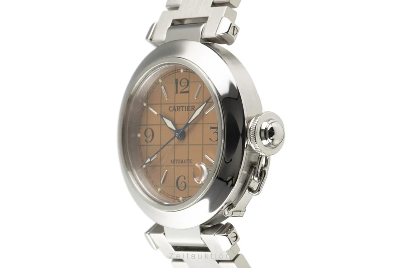 Cartier Pasha steel automatic men's watch 2324 LP: 6800EUR [2302037]