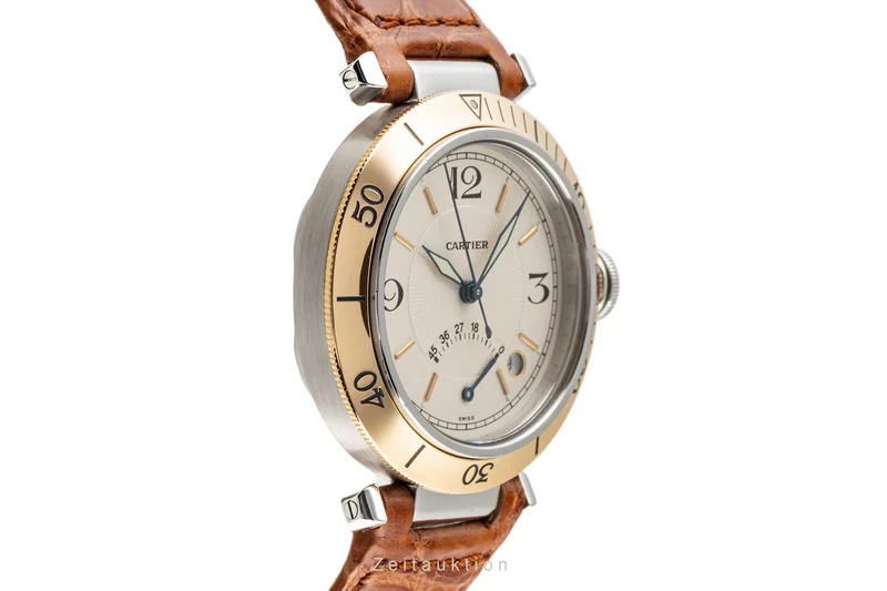 Cartier Pasha steel / gold automatic men's watch W3101255 1033 [2302035]