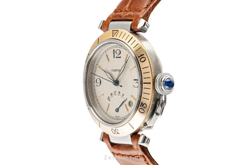Cartier Pasha steel / gold automatic men's watch W3101255 1033 [2302035]