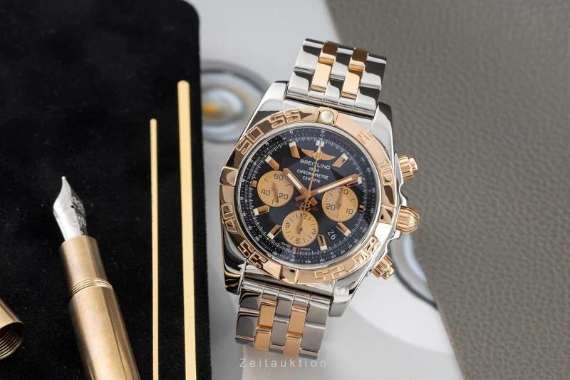 Breitling Chronomat 44 chronograph steel / gold automatic men's watch CB0110 LP: 12950EUR [2301990]