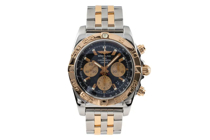 Breitling Chronomat 44 chronograph steel / gold automatic men's watch CB0110 LP: 12950EUR [2301990]
