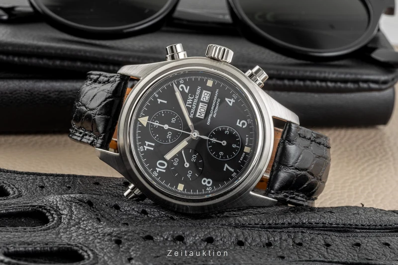 IWC Fliegeruhr chronograph steel automatic men's watch 3713 LP: 8300EUR [2301989]
