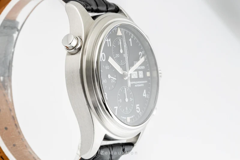 IWC Fliegeruhr chronograph steel automatic men's watch 3713 LP: 8300EUR [2301989]