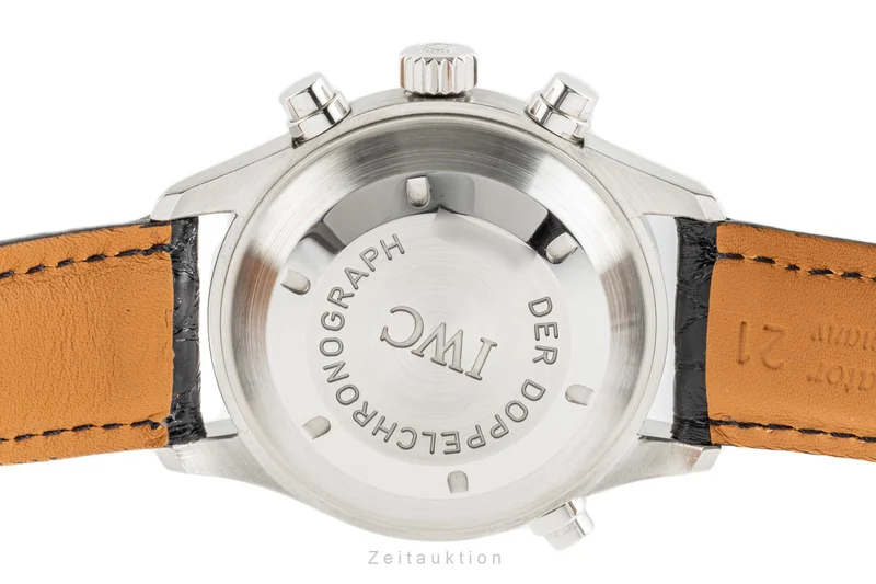 IWC Fliegeruhr chronograph steel automatic men's watch 3713 LP: 8300EUR [2301989]