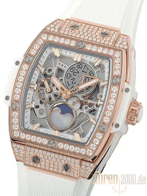 Hublot Spirit of Big Bang Moonphase King Gold White Pave 647.OE.2080.RW.1604