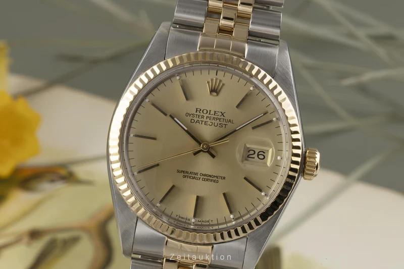 Rolex Datejust steel / gold automatic men's watch 16013 [2300397]