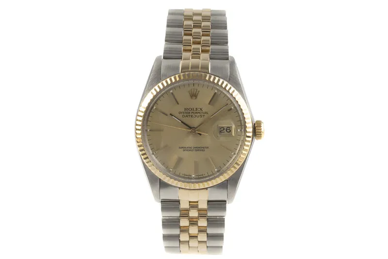 Rolex Datejust steel / gold automatic men's watch 16013 [2300397]