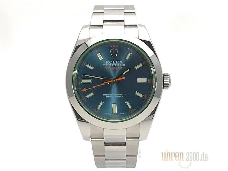 Rolex Oyster Perpetual Milgauss 116400GV Blue aus 2015