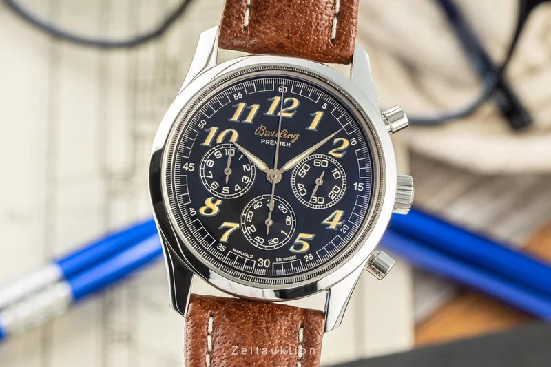 Breitling Premier chronograph steel automatic men's watch A40035 LP: 7800EUR [2207713]