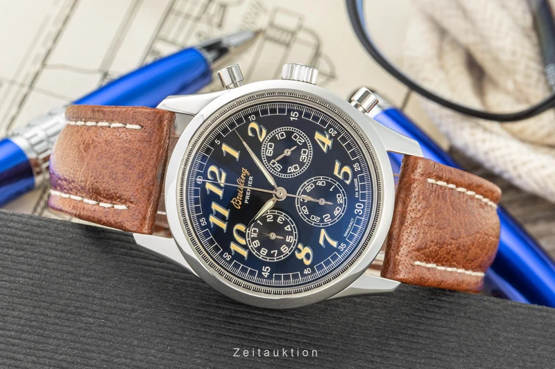 Breitling Premier chronograph steel automatic men's watch A40035 LP: 7800EUR [2207713]
