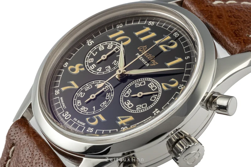 Breitling Premier chronograph steel automatic men's watch A40035 LP: 7800EUR [2207713]
