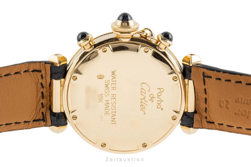 Cartier Pasha chronograph 18 ct gold quartz men's watch 1353 [2207688]