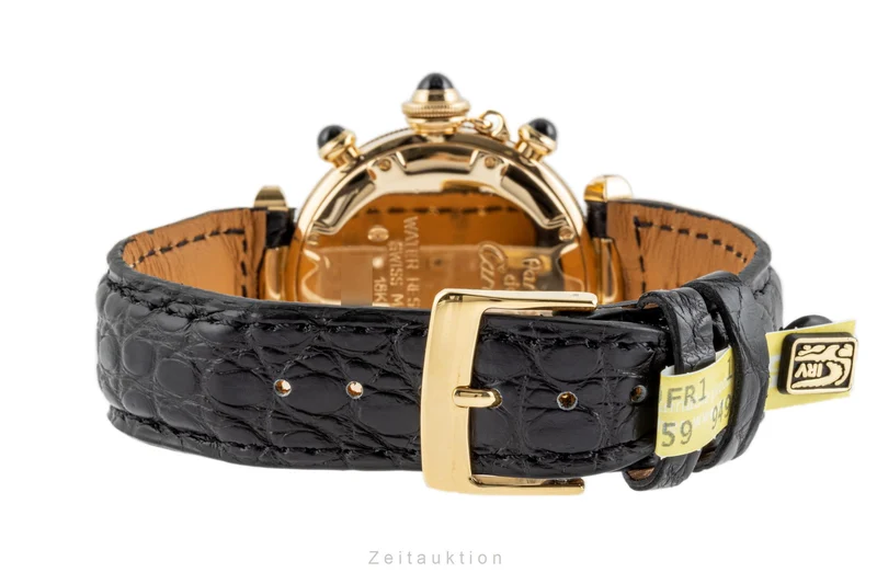Cartier Pasha chronograph 18 ct gold quartz men's watch 1353 [2207688]