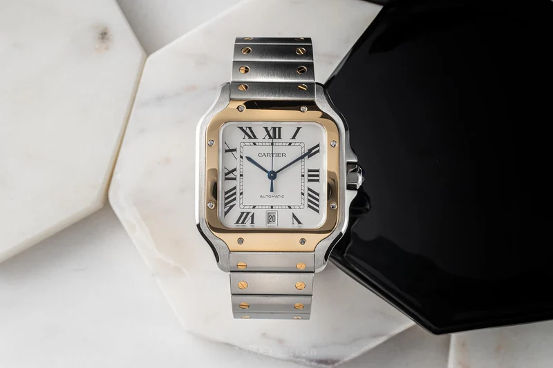 Cartier Santos steel / gold automatic men's watch W2SA0006 [2302946]