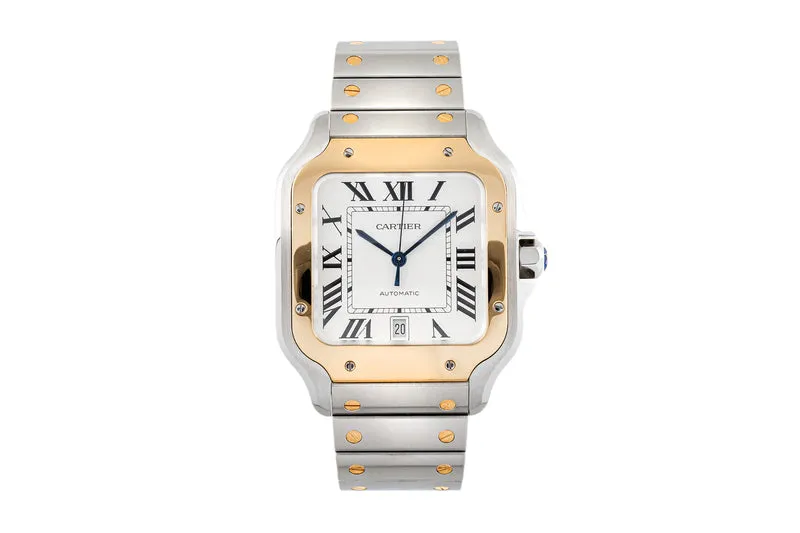Cartier Santos steel / gold automatic men's watch W2SA0006 [2302946]