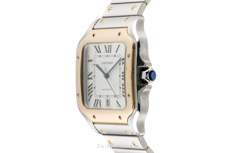 Cartier Santos steel / gold automatic men's watch W2SA0006 [2302946]