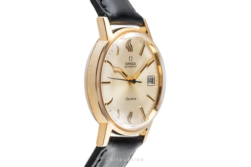 Omega Geneve gilt-brass automatic men's watch 166.0163 [2301773]