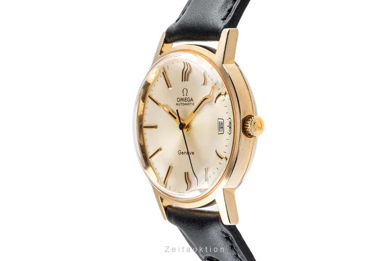 Omega Geneve gilt-brass automatic men's watch 166.0163 [2301773]