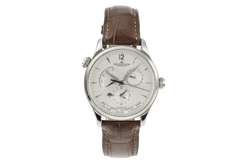 Jaeger LeCoultre Master Geographic steel automatic men's watch Q1428421, 176.8.29.S [2301691]