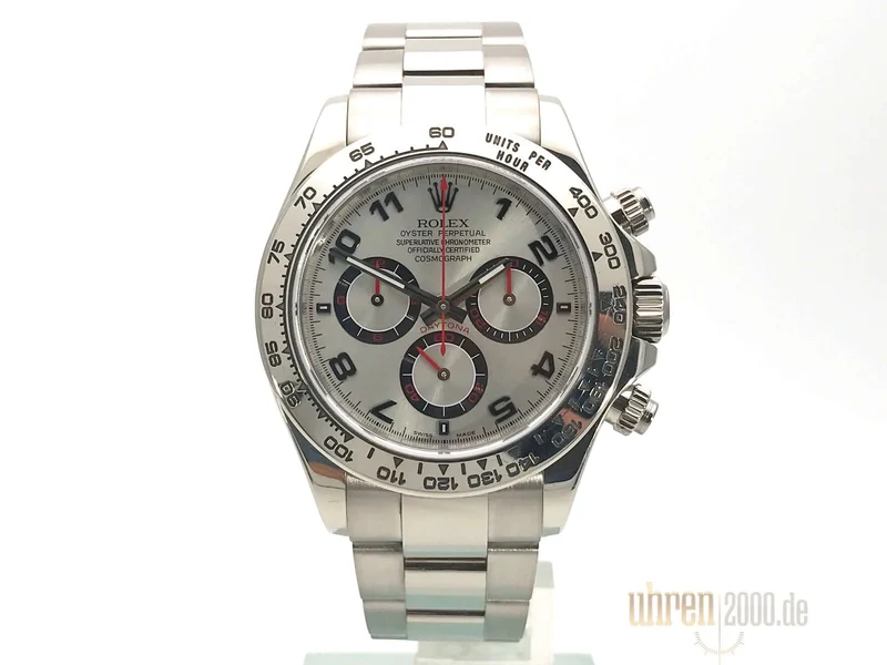Rolex Cosmograph Daytona 116509 Weißgold Silber aus 2007 LC100
