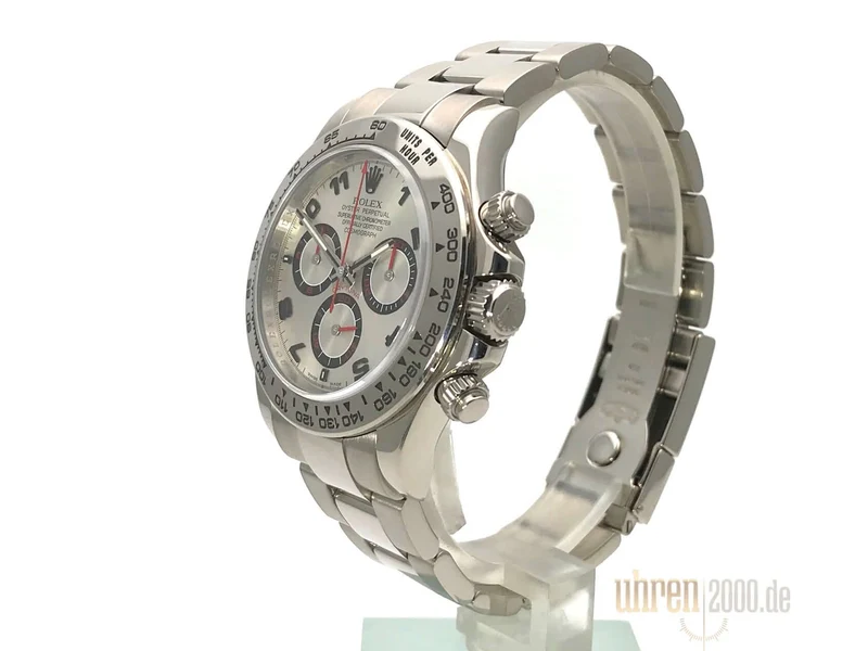 Rolex Cosmograph Daytona 116509 Weißgold Silber aus 2007 LC100