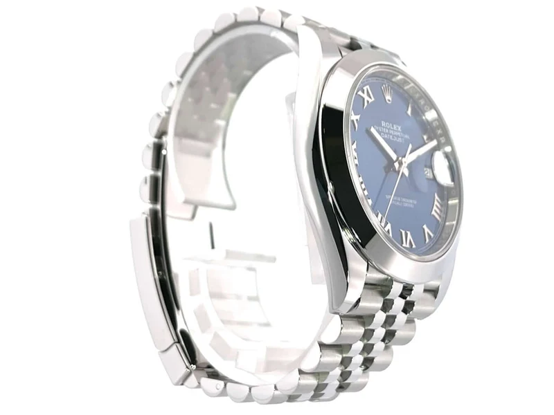 Rolex Datejust 41 Oystersteel 126300 Blau Römisch Jubile-Band