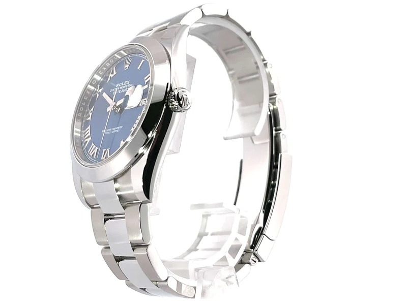 Rolex Datejust 41 Oystersteel 126300 Blau Römisch