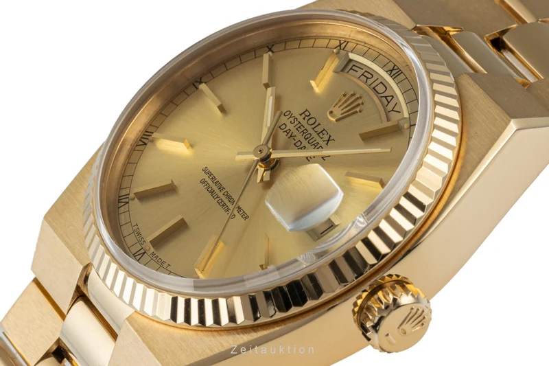 Rolex Day-Date 18 ct gold quartz men's watch 19018 LP: 34400EUR [2207623]