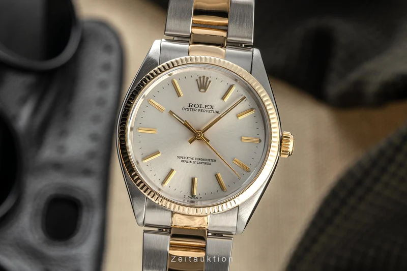 Rolex Oyster Perpetual steel / gold automatic men's watch 1005 LP: 11550EUR Vintage [2302862]