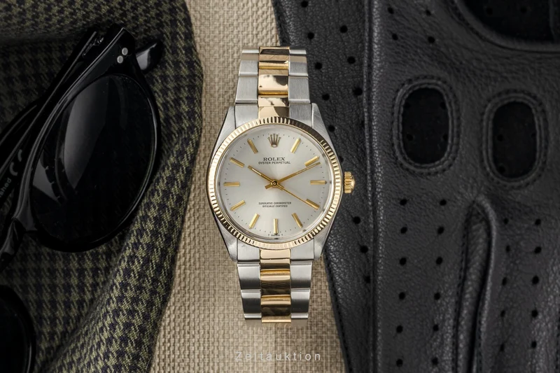 Rolex Oyster Perpetual steel / gold automatic men's watch 1005 LP: 11550EUR Vintage [2302862]