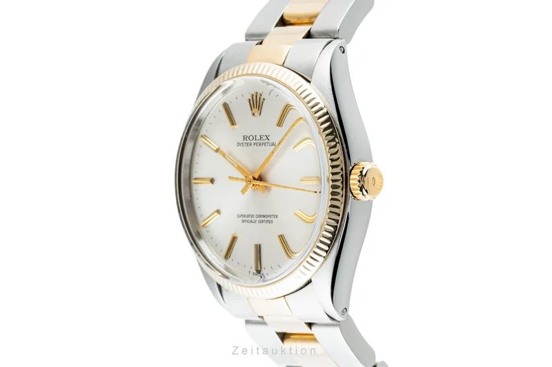 Rolex Oyster Perpetual steel / gold automatic men's watch 1005 LP: 11550EUR Vintage [2302862]