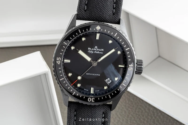 Blancpain Fifty Fathoms ceramic automatic men's watch 5000-0130-B52A LP: 13650EUR [2302800]