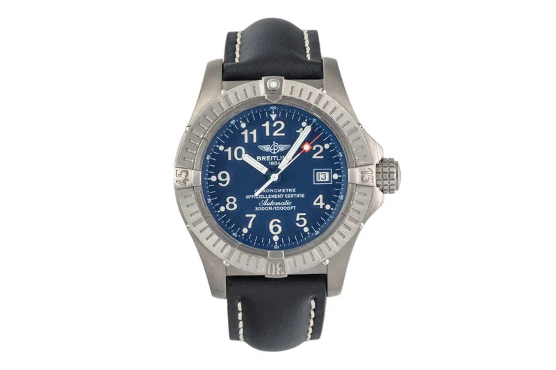 Breitling Avenger Seawolf titanium automatic men's watch E17370 LP: 4950EUR [2302792]