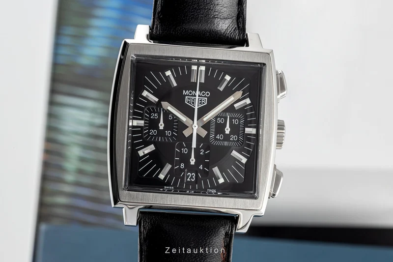 Tag Heuer Monaco chronograph steel automatic men's watch CS2111 LP: 7550EUR [2302772]