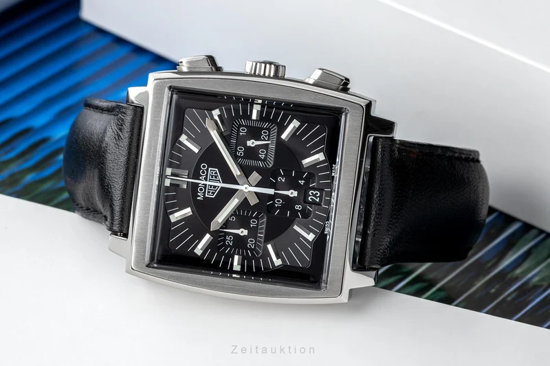 Tag Heuer Monaco chronograph steel automatic men's watch CS2111 LP: 7550EUR [2302772]