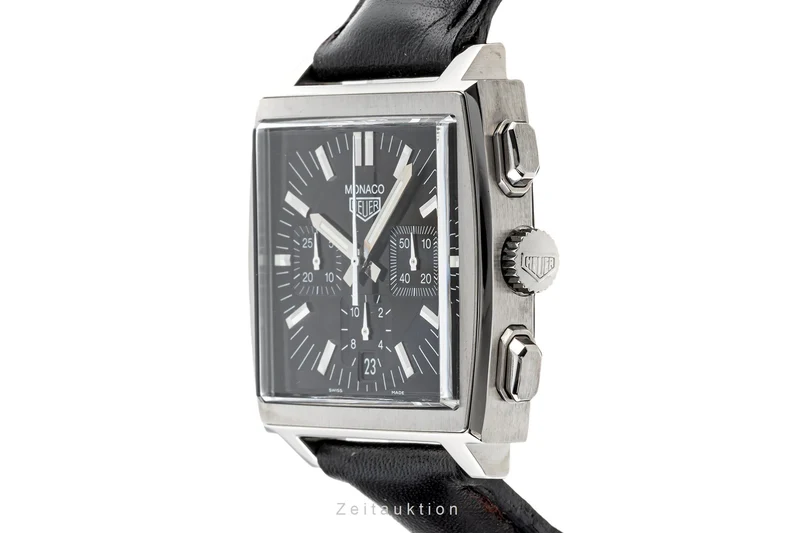 Tag Heuer Monaco chronograph steel automatic men's watch CS2111 LP: 7550EUR [2302772]