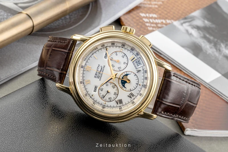 Zenith El Primero chronograph 18 ct gold automatic men's watch 30.0243.410 [2301680]