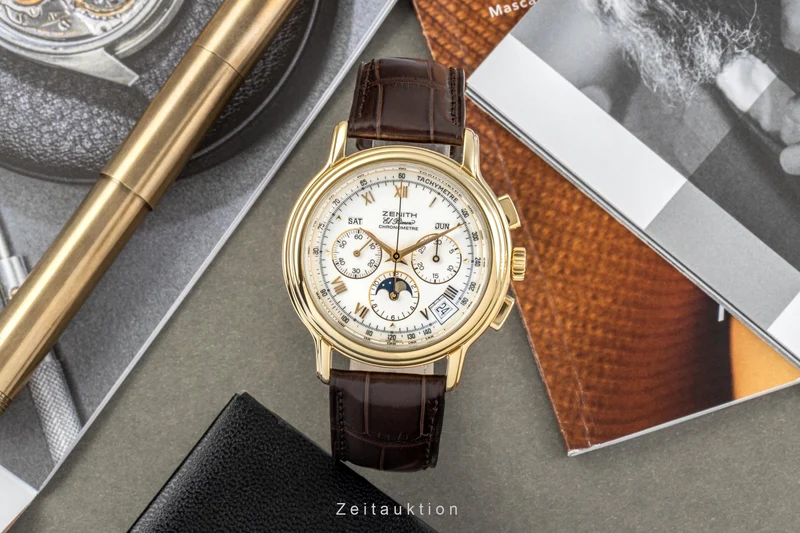 Zenith El Primero chronograph 18 ct gold automatic men's watch 30.0243.410 [2301680]
