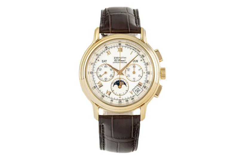 Zenith El Primero chronograph 18 ct gold automatic men's watch 30.0243.410 [2301680]