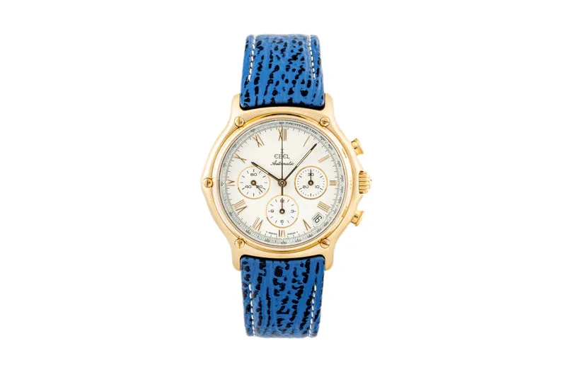 Ebel 1911 chronograph 18 ct gold automatic men's watch 8134901 LP: 0EUR [2301600]