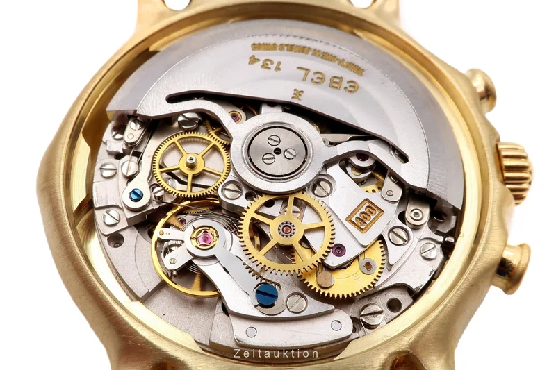Ebel 1911 chronograph 18 ct gold automatic men's watch 8134901 LP: 0EUR [2301600]