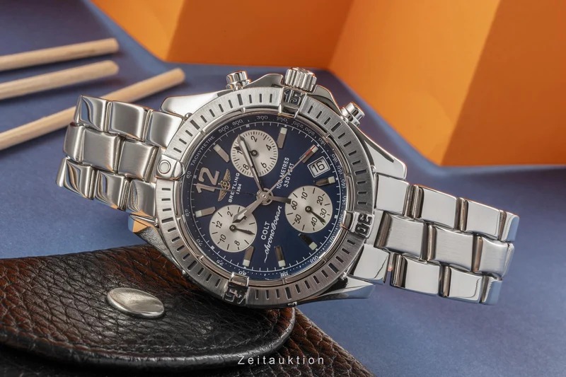 Breitling Colt Ocean chronograph steel quartz men's watch A53350 [2301576]