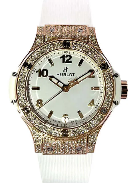 Hublot Big Bang 38 Gold White Pave 361.PE.2010.RW.1704