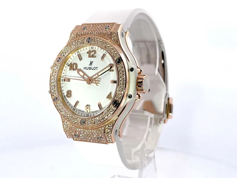 Hublot Big Bang 38 Gold White Pave 361.PE.2010.RW.1704
