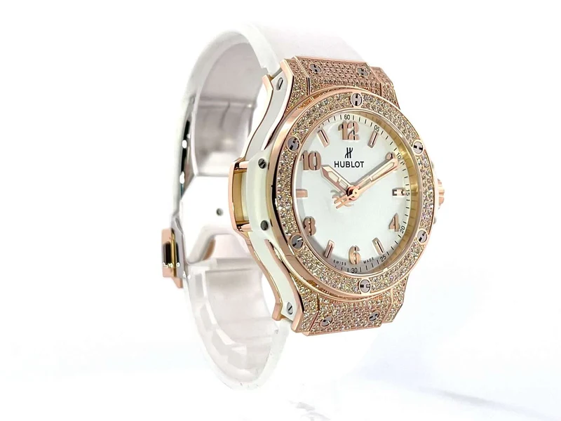 Hublot Big Bang 38 Gold White Pave 361.PE.2010.RW.1704