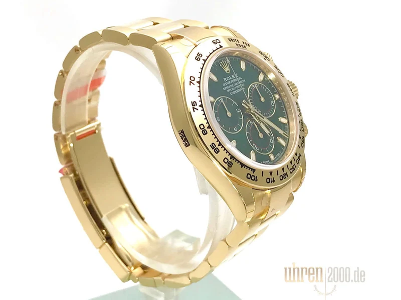 Rolex Cosmograph Daytona Gelbgold 116508 Grün ungetragen aus 2017 LC100