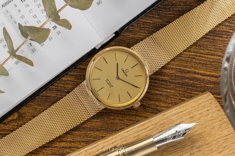 Omega De Ville gold-plated quartz men's watch 3910015.1/1910034.1 [2207358]