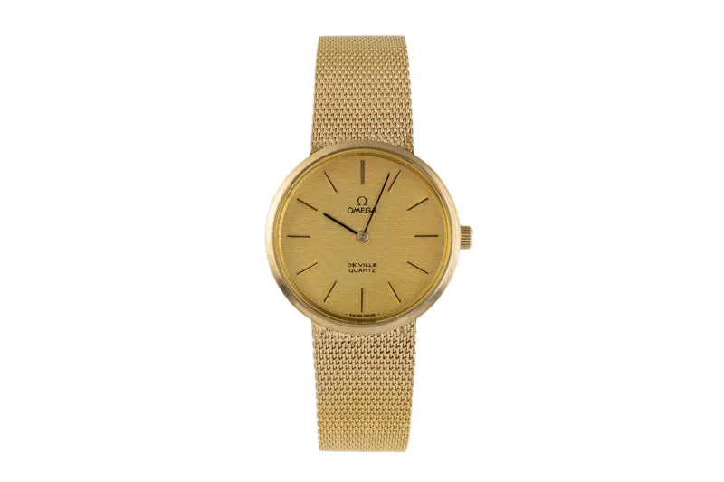 Omega De Ville gold-plated quartz men's watch 3910015.1/1910034.1 [2207358]